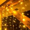 DecoLED LED světelná záclona HOBBY LINE - 2x1m, teple bílá, 100 diod