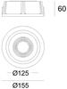Light Impressions Kapego stropní vestavné svítidlo 12V AC/DC GU5.3 / MR16 1x max. 50,00 W bílá 110503