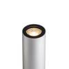 VÝPRODEJ VZORKU BIG WHITE ENOLA_B, nástěnné svítidlo, QPAR51, kulaté, up/down, stříbrošedé/černé, max. 50 W, vč. ozdobného kroužku, stříbrošedý/