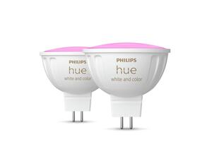 Philips HUE WACA sada 2x LED žárovka GU5,3 MR16 6,3W 12V 400lm 2200K-6500K RGB IP20