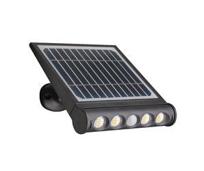CENTURY venkovní nástěnné solární svítidlo LED GENIUS SLIM 8W 4000K IP65 černá