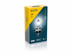 ELTA H4 VisionPro +150% 60/55W 12V P43t sada 2ks