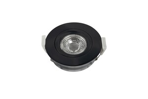 HEITRONIC LED vestavné svítidlo DL6809, černá, teplá bílá dimm to warm IP44 7W 2800K 500953