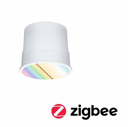 PAULMANN LED Modul vestavné svítidlo Smart Home Zigbee Base Coin kruhové 50mm Coin 4,9W 230V stmívatelné RGBW+ satén 924.70