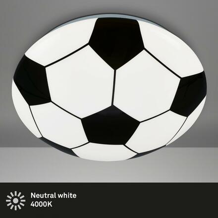 BRILONER LED stropní svítidlo, pr. 27,5 cm, 12 W, 1300 lm, bílé-černá BRILO 3997-016