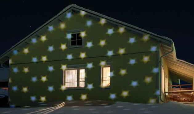 XmasKing Vánoční venkovní projektor hvězdy, DO, pr.10m z 9m