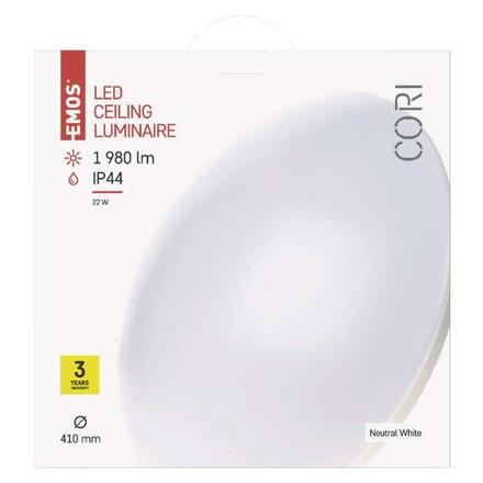 EMOS LED přisazené svítidlo Cori, kruh 22W neutrální bílá 1539034030
