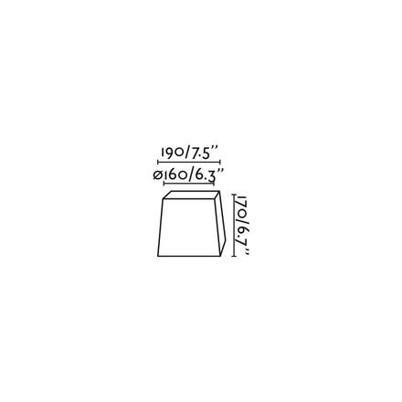 FARO Stínidlo textilní, bílá, pr.190x170