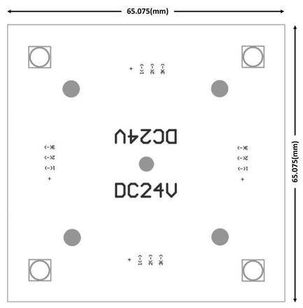 Light Impressions KapegoLED modulární systém Modular Panel II 2x2 24V DC 1,50 W 3200 K 76 lm 65 mm 848003