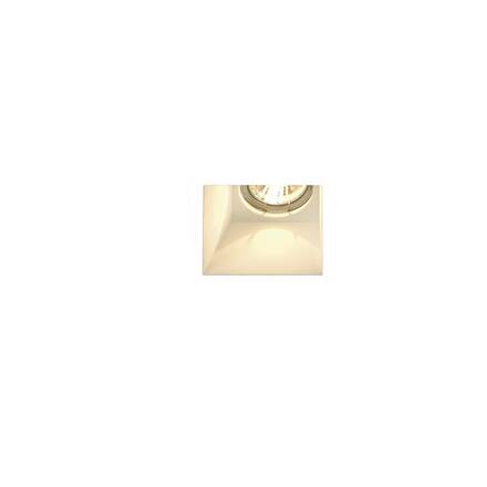 BIG WHITE PLASTRA, vestavné svítidlo, QPAR51, hranaté, bílá sádra, max. 35 W 148071