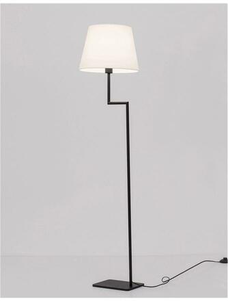 NOVA LUCE stojací lampa SAVONA černý hliník E27 1x12W 230V IP20 bez žárovky 9919153
