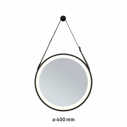 PAULMANN LED zrcadlo s osvětlením Miro IP44 měnitelná bílá 230V 7,5W zrcadlo/černá mat