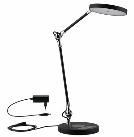 PAULMANN LED stolní lampa na psací stůl Numis CCT 11W černá