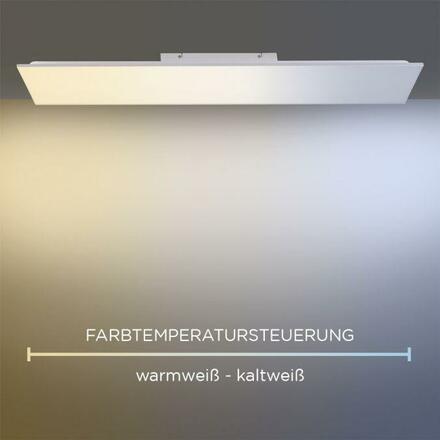 PAUL NEUHAUS LED stropní svítidlo, LED panel, bílé, 100x10cm 2700-5000K PN 8495-16