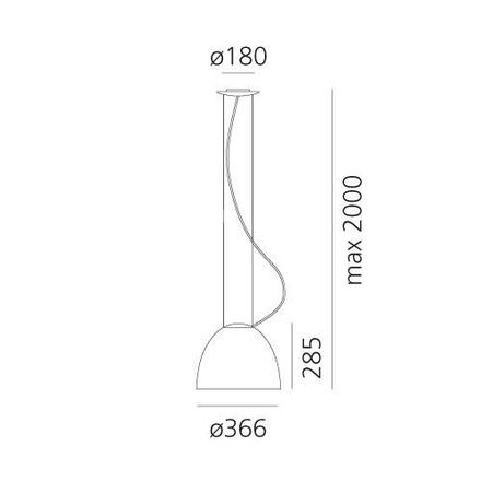 Artemide Nur Mini LED - závěsné - hliník A246310