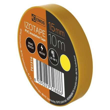 EMOS Izolační páska PVC 15mm / 10m žlutá 2001151060