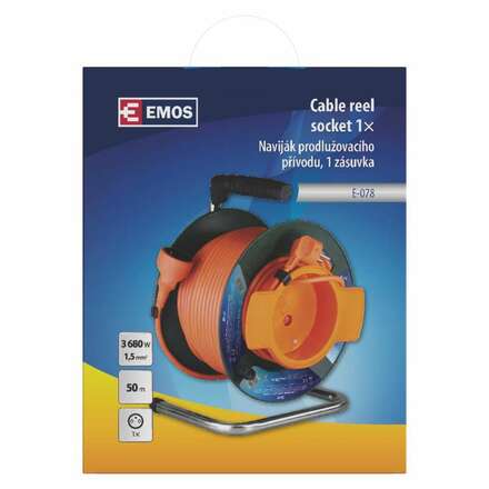 EMOS Prodlužovací kabel na bubnu - spojka 50m 1908015001