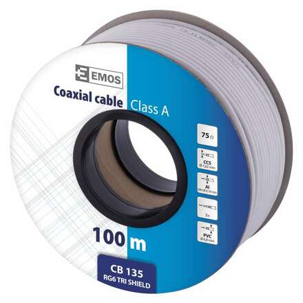 EMOS Koaxiální kabel CB135 1m 2305135000