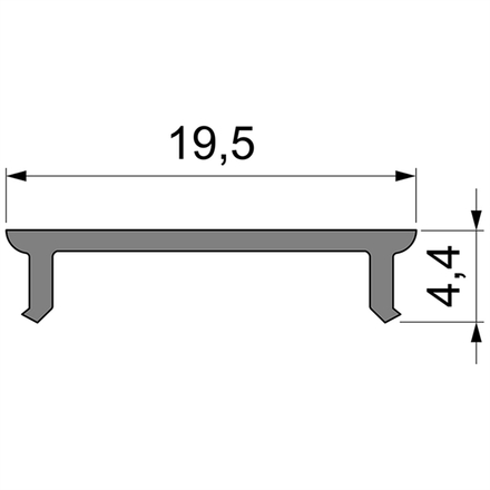 Light Impressions Reprofil kryt P-01-15 čirá 95% průhlednost 2000 mm 983031