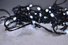 Solight LED venkovní vánoční řetěz, 50LED, 5m, 3m přívod, 8 funkcí, IP44. 3x AA, studená bílá 1V53-W