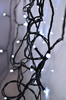 Solight LED venkovní vánoční řetěz, 100 LED, 10m, přívod 3m, 8 funkcí, časovač, IP44, studená bílá 1V101-W