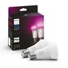 Hue Bluetooth LED White and Color Ambiance set 2ks žárovek Philips 8719514291317 E27 A60 9W 1100lm 2000-6500K RGB stmívatelné