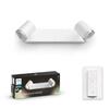 Hue White Ambiance Bodové koupelnové svítidlo Philips Adore BT 8719514340879 LED GU10 2x5W 2x350lm 2200-6500K IP44 230V, bílé s dálkovým ovladačem a Bluetooth