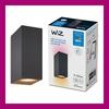 WiZ Up&Down nástěnné LED svítidlo 2xGU10 4,7W 345lm 2200-6500K RGB IP20, černé