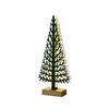 ACA Lighting dřevěná dekorace vánoční stromek zelený velký 10 LED na baterie (2xAA) teplá bílá IP20 21x5x47cm XTREGWW473A