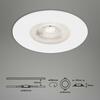 BRILONER LED vestavné svítidlo, pr. 9 cm, 5 W, bílé BRI 7047-016