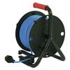 EMOS Počasí odolný prodluž. kabel na bubnu 25 m / 4 zásuvky / modrý / silikon / 230 V / 1,5 mm2 P08525W
