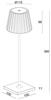 Deko-Light stolní lampa Sheratan II DIM 5V DC 2,20 W 3000 K 154 lm 100 bílá 346013