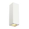 BIG WHITE THEO, nástěnné svítidlo, QPAR51, hranaté, up/down, bílé, max. 100 W 1000327