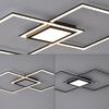 LEUCHTEN DIREKT is JUST LIGHT LED stropní svítidlo 106x37cm, černá, ploché, paměťová funkce, panel 3000K