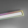 LEUCHTEN DIREKT is JUST LIGHT LED stropní svítidlo 100x18cm, bílá, ploché, Rainbow RGB RGB+2700-6000K