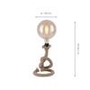 LEUCHTEN DIREKT is JUST LIGHT Stolní lampa jako námořnické lano v rustikálním retro vzhledu LD 15480-18