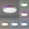 LEUCHTEN DIREKT is JUST LIGHT LED stropní svítidlo ploché 40x40cm, kruhové, bílé, stmívatelné, hra barev, CCT LED panel RGB+2700-5000K
