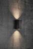 NORDLUX venkovní nástěnné svítidlo Canto Maxi Kubi 2 2x28W GU10 černá čirá 49731003
