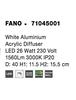 Nova Luce Kruhové stropní LED svítidlo Fano s kovovým rámečkem - 26 W LED, 1560 lm, pr. 400 x 155 mm NV 71045001