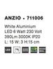 Nova Luce Moderní nástěnné LED svítidlo Anzio ve dvou kulatých variantách - 3 W LED, pr. 150 mm NV 711006