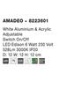 Nova Luce Vkusná a jednoduchá nástěnná LED lampička Amadeo - 6 W LED, bílá NV 8223601