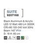 Nova Luce Zahradní lampa SUITE - 12 W, 480 lm, 3000 K, černá NV 9207168