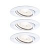 PAULMANN Vestavné svítidlo LED Base kruhové 3x5W GU10 bílá mat výklopné 3-krokové-stmívatelné 934.26 P 93426