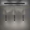 PAUL NEUHAUS LED závěsné svítidlo, PURE-VEGA, 3-ramenné, černá, teplá bílá 3000K