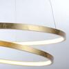 PAUL NEUHAUS LED závěsné svítidlo, kruhové, imitace plátkového zlata SimplyDim 3000K PN 2472-12