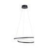 PAUL NEUHAUS LED závěsné svítidlo, kruhové, černá, elegantní design SimplyDim 3000K PN 2472-18
