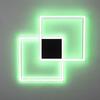PAUL NEUHAUS Q-MARKO LED stropní svítidlo Smart Home, černá, hranaté ZigBee RGB+2700-5000K