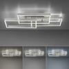 PAUL NEUHAUS LED stropní svítidlo stříbrná barva, 82x50cm, stmívatelné, CCT, paměťová funkce 2700-5000K