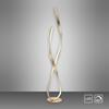 PAUL NEUHAUS LED stojací svítidlo, imitace plátkového zlata, design 3000K PN 720-12