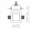 RENDL DAN SQ 80 zápustná sádrová 230V GU10 35W R12356